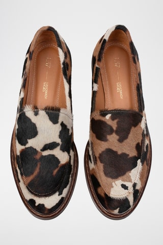 Mocassins em couro Purc - Castanho