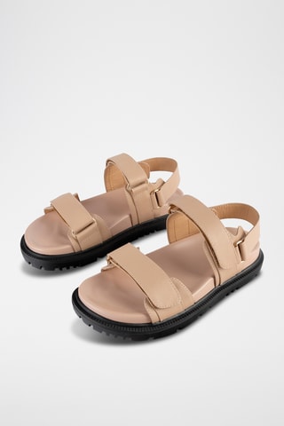 Leren Sandalen Sfriends - Nude