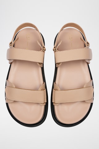 Leren Sandalen Sfriends - Nude