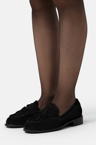 Mocassins de nobuck Hmcl - Preto