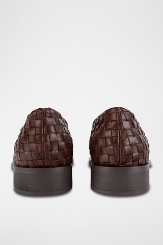 Mocassins em couro Purc - Castanho