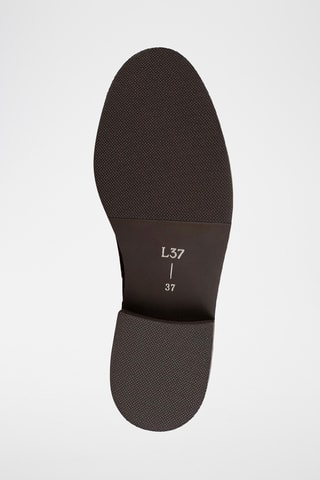 Mocassins em couro Purc - Castanho