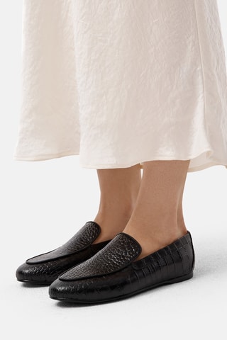 Mocassins em couro Cosw - Preto