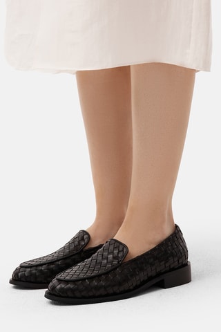 Mocassins em couro Purc - Preto