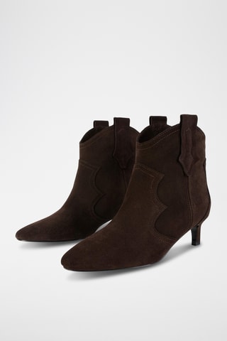 Leren Enkellaarzen Texwind - Donkerbruin