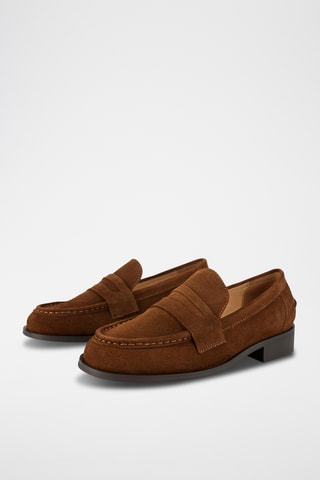 Mocassins em nobuck Gadv - Camel