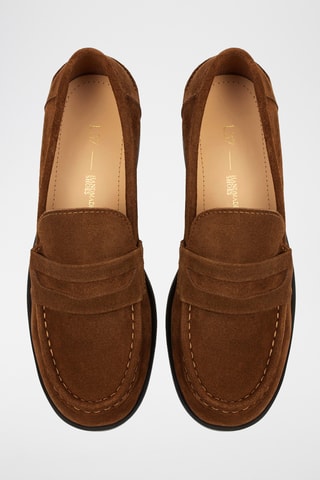 Mocassins em nobuck Gadv - Camel