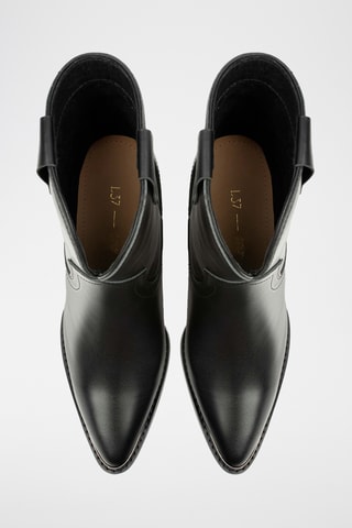 Leren Enkellaarzen Afsm - Zwart