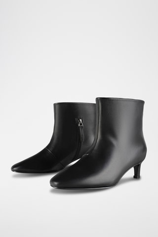 Leren Enkellaarzen Twigli - Zwart