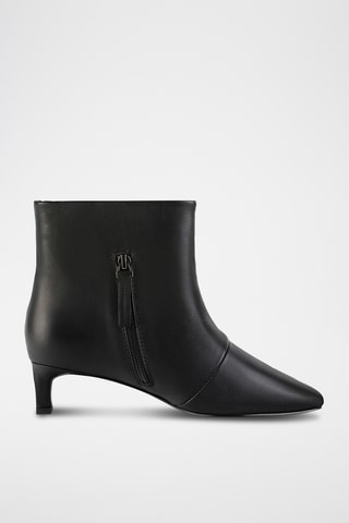 Leren Enkellaarzen Twigli - Zwart