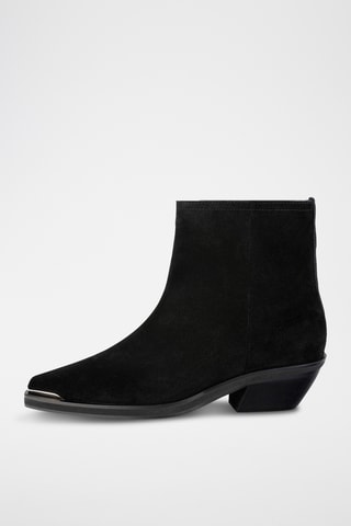 Leren Enkellaarzen Evhor - Zwart