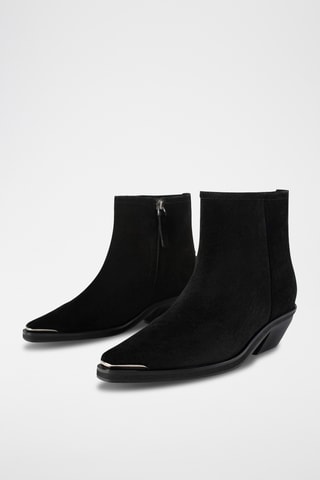 Leren Enkellaarzen Evhor - Zwart