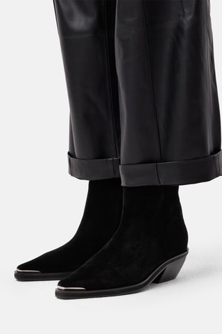 Leren Enkellaarzen Evhor - Zwart