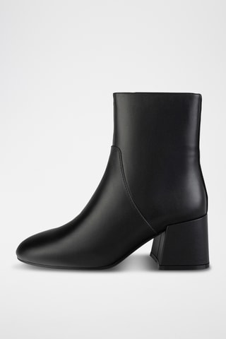 Leren Enkellaarzen Fillmu - Zwart