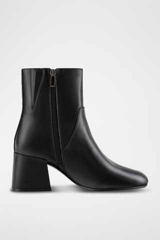 Leren Enkellaarzen Fillmu - Zwart