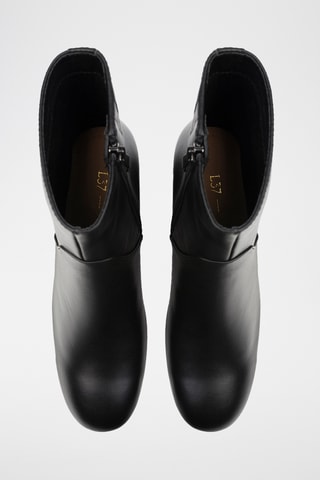 Leren Enkellaarzen Fillmu - Zwart