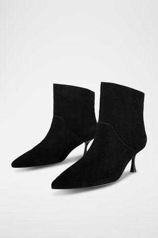 Nubuck Enkellaarzen Suplum - Zwart