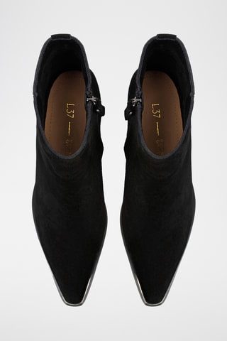 Nubuck Enkellaarzen Suplum - Zwart