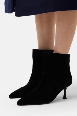 Nubuck Enkellaarzen Suplum - Zwart