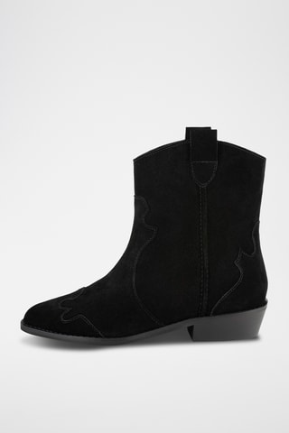 Nubuck Enkellaarzen Wbs - Zwart