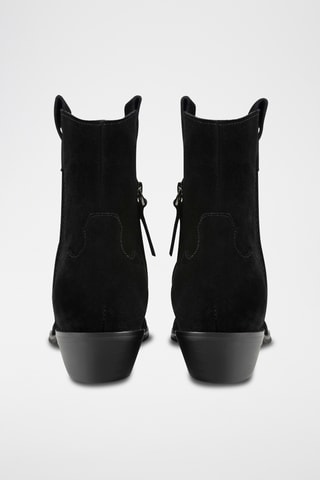 Nubuck Enkellaarzen Wbs - Zwart