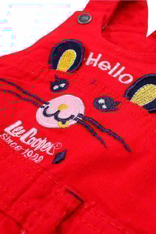 Polo met lange mouwen en Tuinbroek  - Blauw en geel