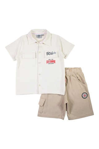 Overhemd en Short  - Beige