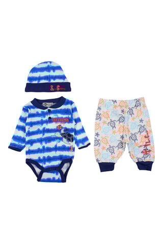 Conjunto 3 peças - Azul-marinho