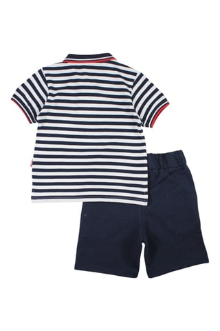 Polo en short  - Marineblauw