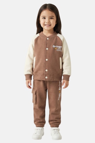 Baseball Jasje en Joggingbroek - Bruin