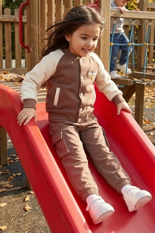 Baseball Jasje en Joggingbroek - Bruin