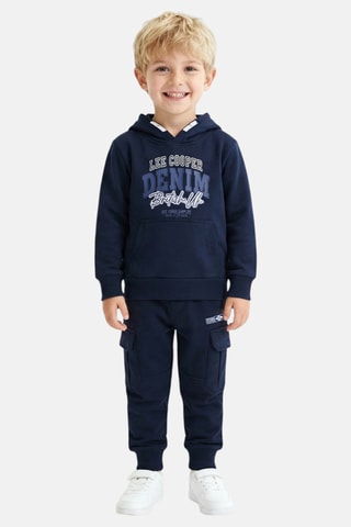 Sweater met Capuchon en Broek - Marineblauw