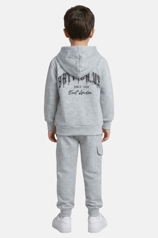 Sweat de capuz e calças de treino - Cinzento