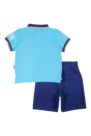 Polo en short  - Blauw