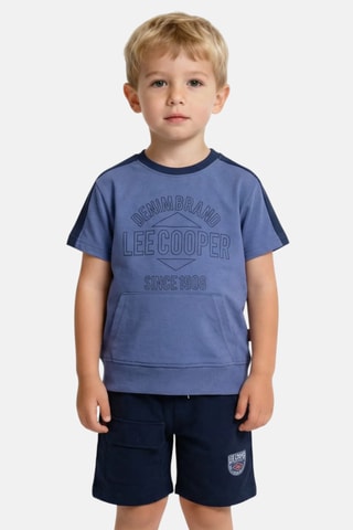 T-shirt e calções - Azul