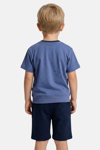 T-shirt e calções - Azul