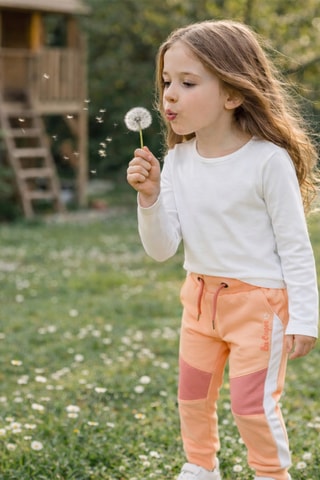 Joggingbroek  - Wit en roze