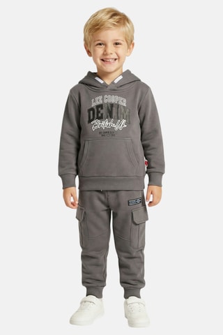Sweater met Capuchon en Broek - Grijs