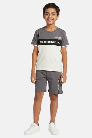 T-shirts e calções - Cinzento