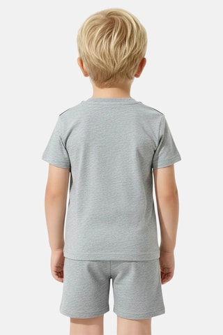 T-shirt e calções - Cinzento