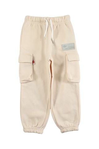 Fleece Joggingbroek  - Beige