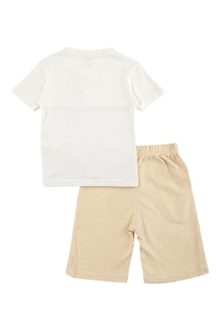 T-shirts e calções - Bege