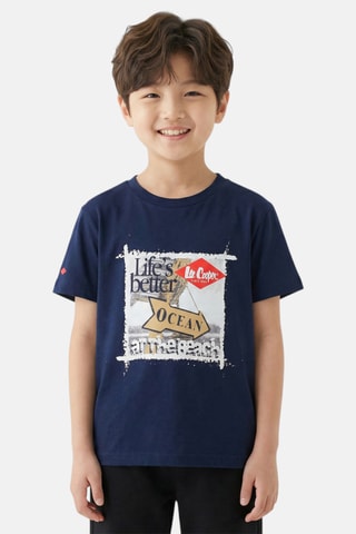 T-shirt - Marineblauw