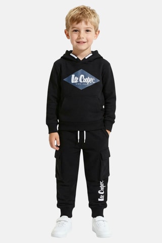 Sweat de capuz e calças de treino - Preto