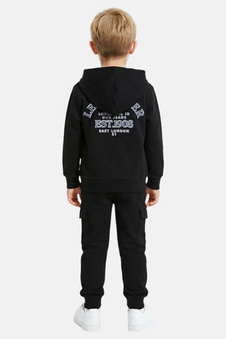 Sweat de capuz e calças de treino - Preto