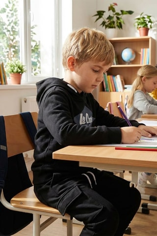 Sweat de capuz e calças de treino - Preto