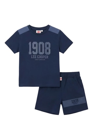 T-shirt e calções - Azul-marinho