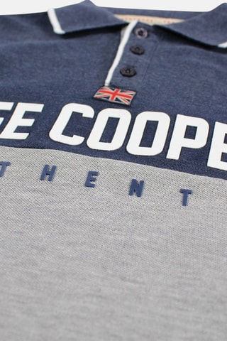 Polo - Azul-marinho e cinzento-mesclado