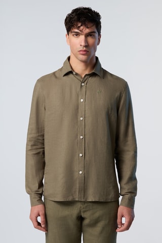 Chemise en lin - Vert