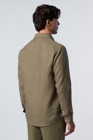 Chemise en lin - Vert